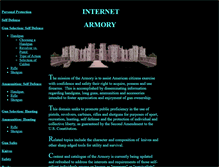 Tablet Screenshot of internetarmory.com